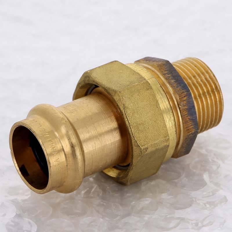 Муфта разъёмная пресс-Н бронза Viega Sanpress 22x3/4 119133