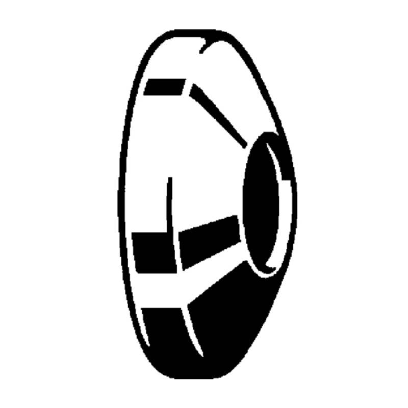 Розетка хромированная Viega 32х80х24 мм 110628