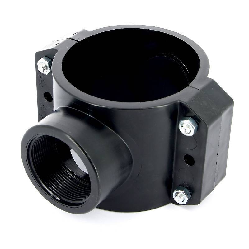 Седловая врезка Unidelta 110х2 4 болта для труб ПНД 1019110007