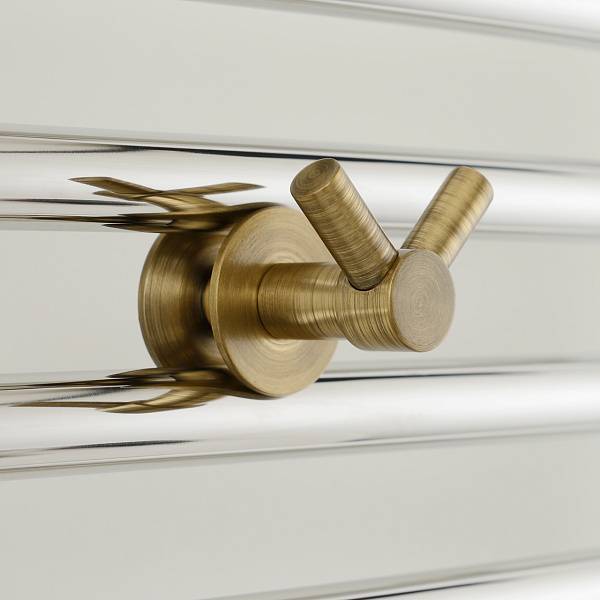 Крючок двойной подвесной Сунержа Виктория для полотенцесушителя состаренная бронза 05-2010-0002