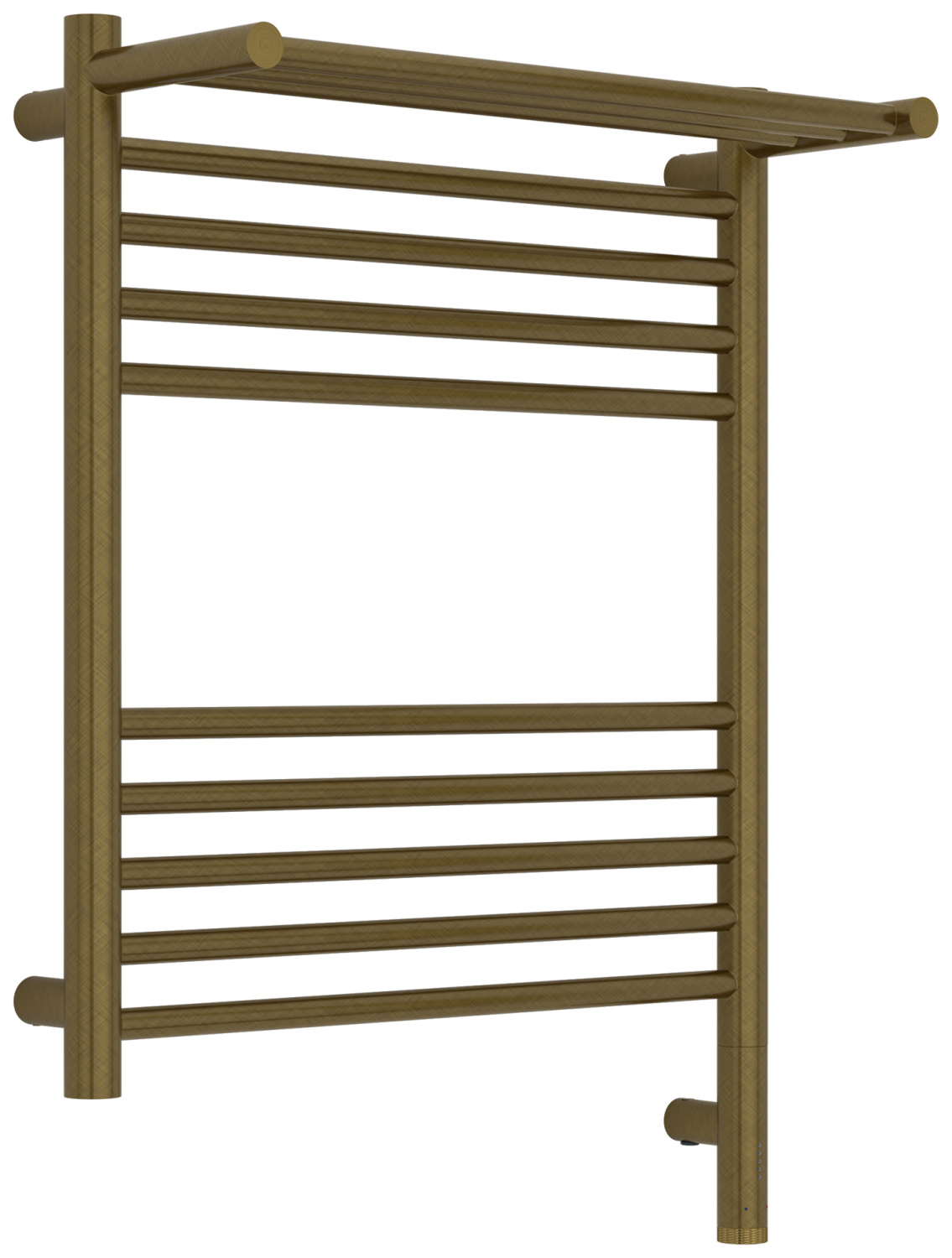 Полотенцесушитель электрический Сунержа Богема 3.1 с полкой 500х600 мм правый состаренная бронза браш 05-6007-6050