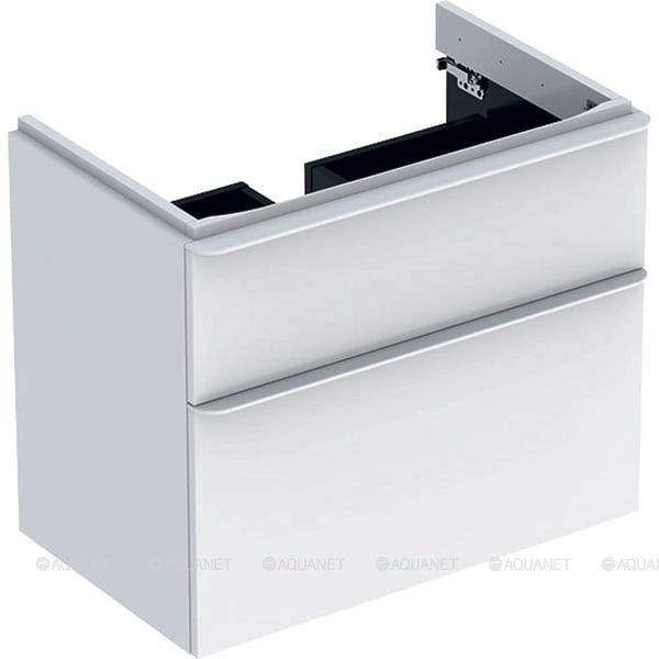 Тумба для раковины Geberit Smyle Square 73.4х61.7х47 см белый глянец 500.353.00.1