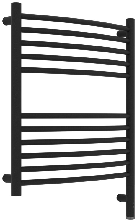 Полотенцесушитель электрический Сунержа Богема 3.1 выгнутая 600x500 мм МЭМ нижнее правое подключение тёмный титан муар 1560036050