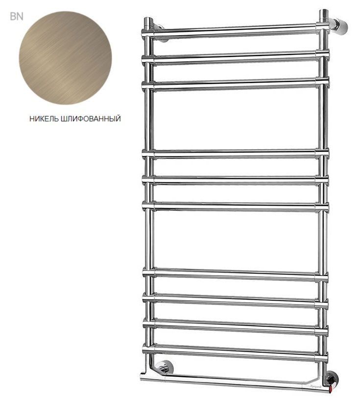 Полотенцесушитель электрический Margaroli Sole 430x992.5 мм никель с боксом HOG5143711NiNB