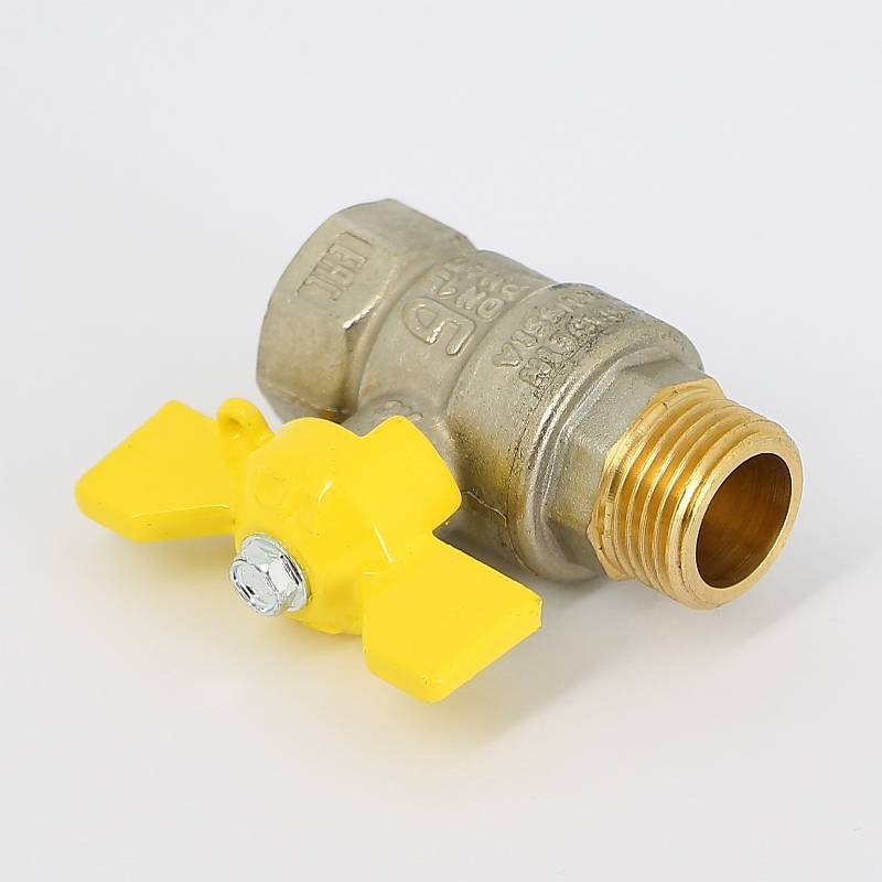 Кран шаровой для газа LD Pride 1/2 НВ полнопроходной бабочка 47.352.15