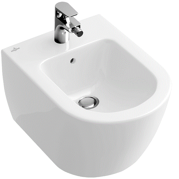 Биде подвесное Villeroy & Boch Subway 2.0 370х565 мм 540000R1