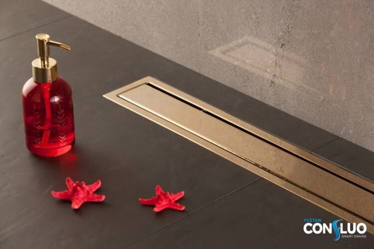 Душевой лоток Peštan Confluo Premium Line Gold 950 мм 13100167