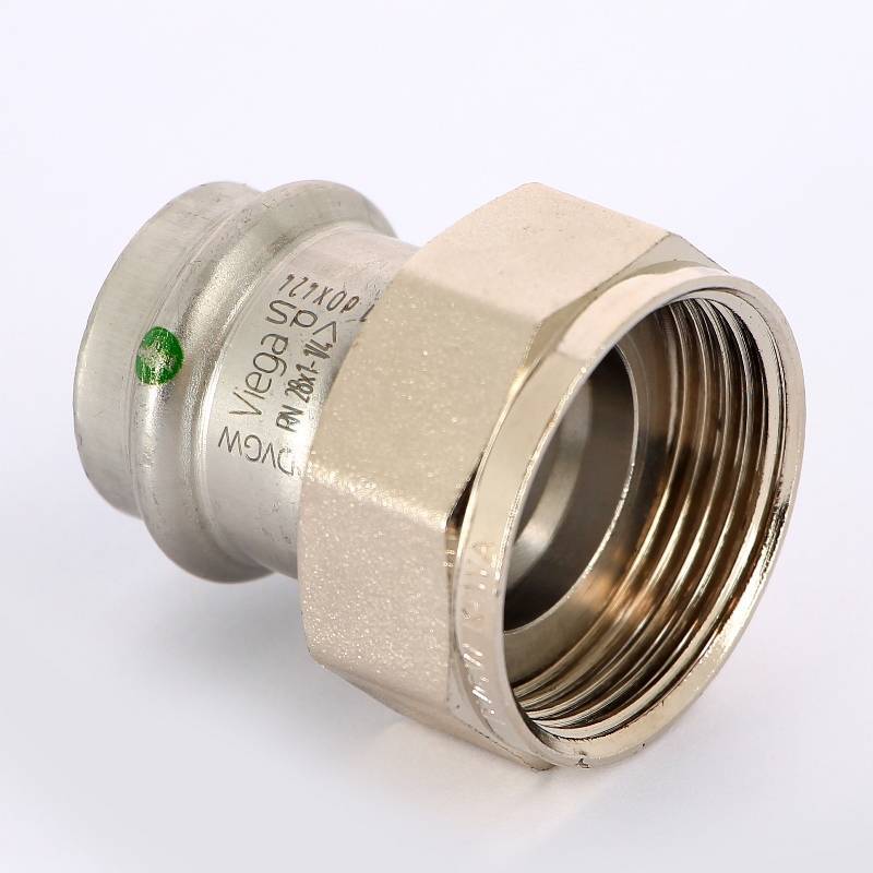 Муфта пресс Viega Sanpress Inox с накидной гайкой 28х1 1/4 нержавеющая сталь 437640