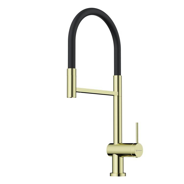 Смеситель для кухни OMOIKIRI Kanto 2 Plus золото светлое/черный 4994461