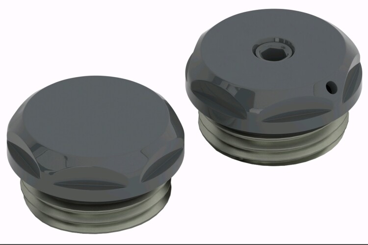 Спускной клапан-заглушка Сунержа RAL 7021 7021-1201-0000