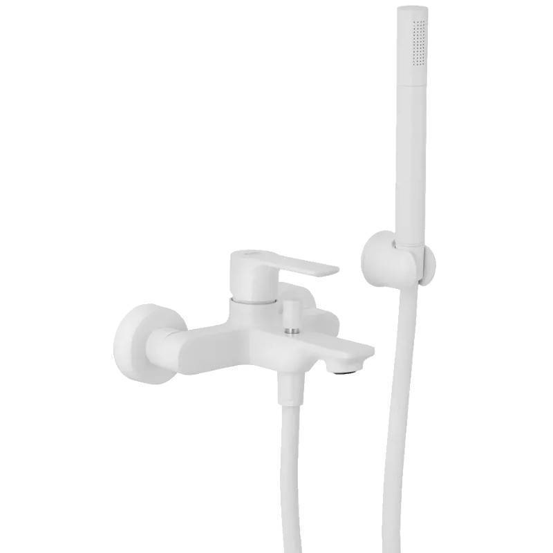 Смеситель для ванны Remer Energy с душевым набором белый матовый EY02BO