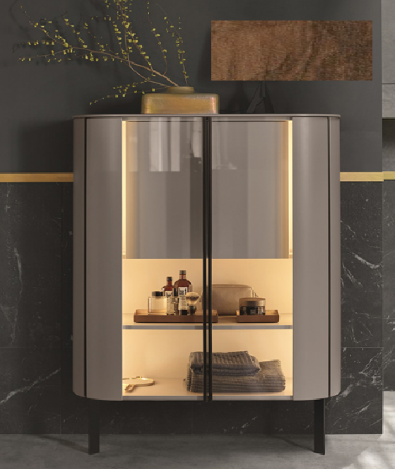 Тумба-пенал burgbad Lavo 2.0 1010x415x1365 мм напольная Velvet walnut decor SGCK101