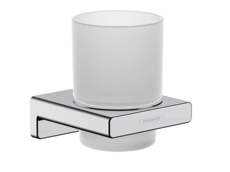 Стакан с держателем Hansgrohe AddStoris 81x91x94 мм хром 41749000