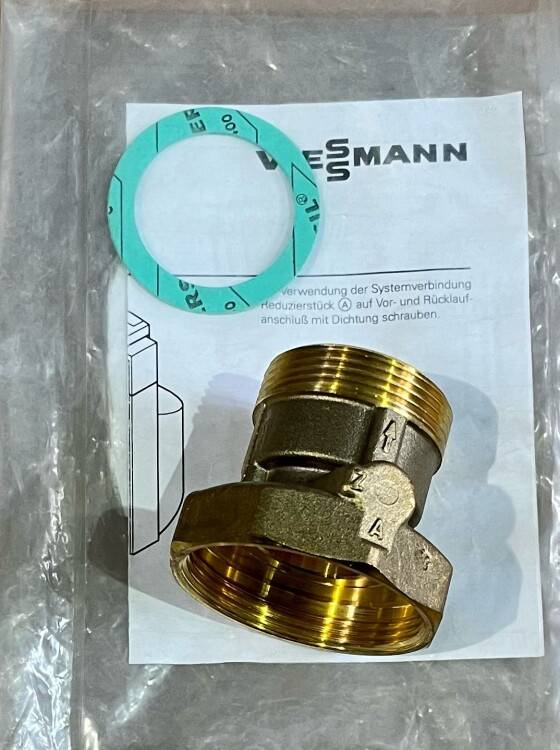 Переходной элемент для подключения магистралей Viessmann G 2 x 1 1/2 7517579
