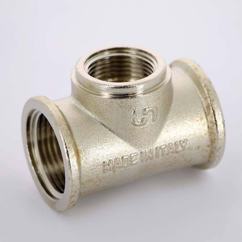 Тройник никелированный Uni-Fitt 1x3/4x1 ВР-ВР-ВР 615N4340