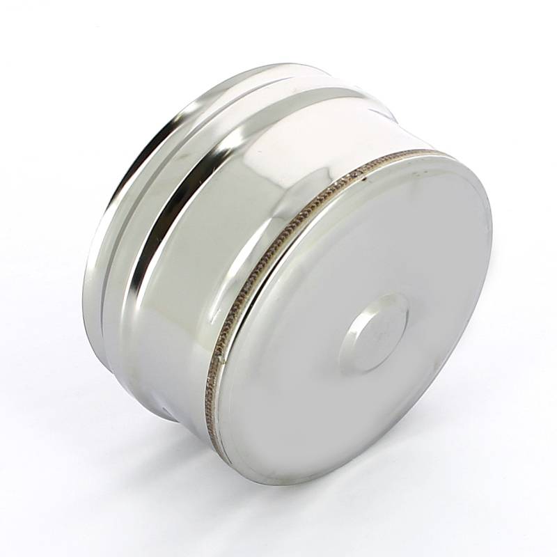 Заглушка дымохода Ferrum нижняя внешняя 130 мм сталь AISI 430 0.5 мм fm20.130.1.F