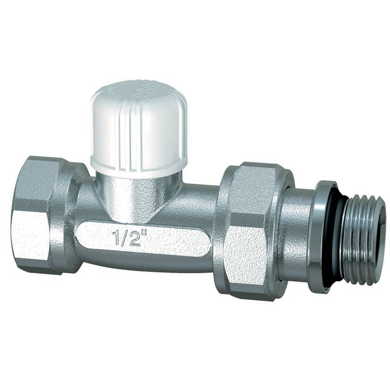 Вентиль радиаторный прямой обратный FAR 1/2 дюйма ВР с уплотнением EPDM FV 1415 12