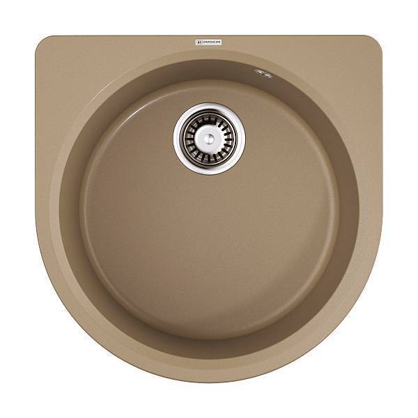 Кухонная мойка Omoikiri Akegata 51-CA Artgranit 51x51 см карамель 4993755