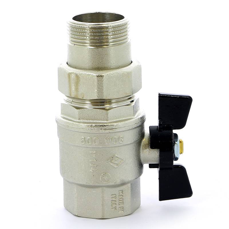 Кран шаровой Bugatti Oregon 1 1/4 НВ со сгоном бабочка 03220042