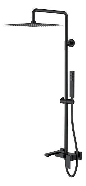 Душевая стойка Boheme Qubic черный матовый 478-B