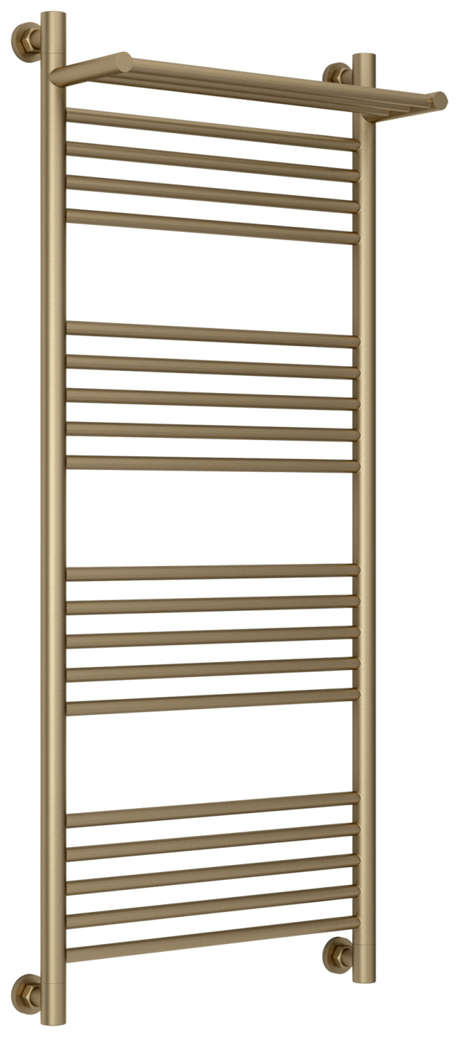 Полотенцесушитель водяной Сунержа Богема+ с 1 полкой 550x1262 мм золотой шёлк матовый 32-0223-1250