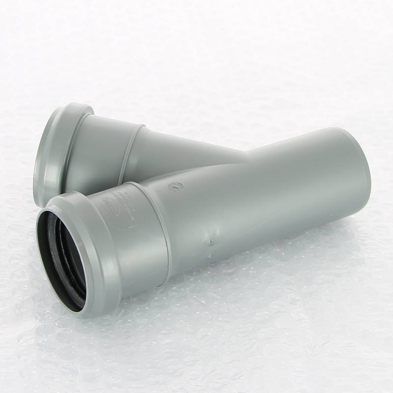 Тройник канализационный Sinikon Стандарт 50x50 мм 45° 508013.R