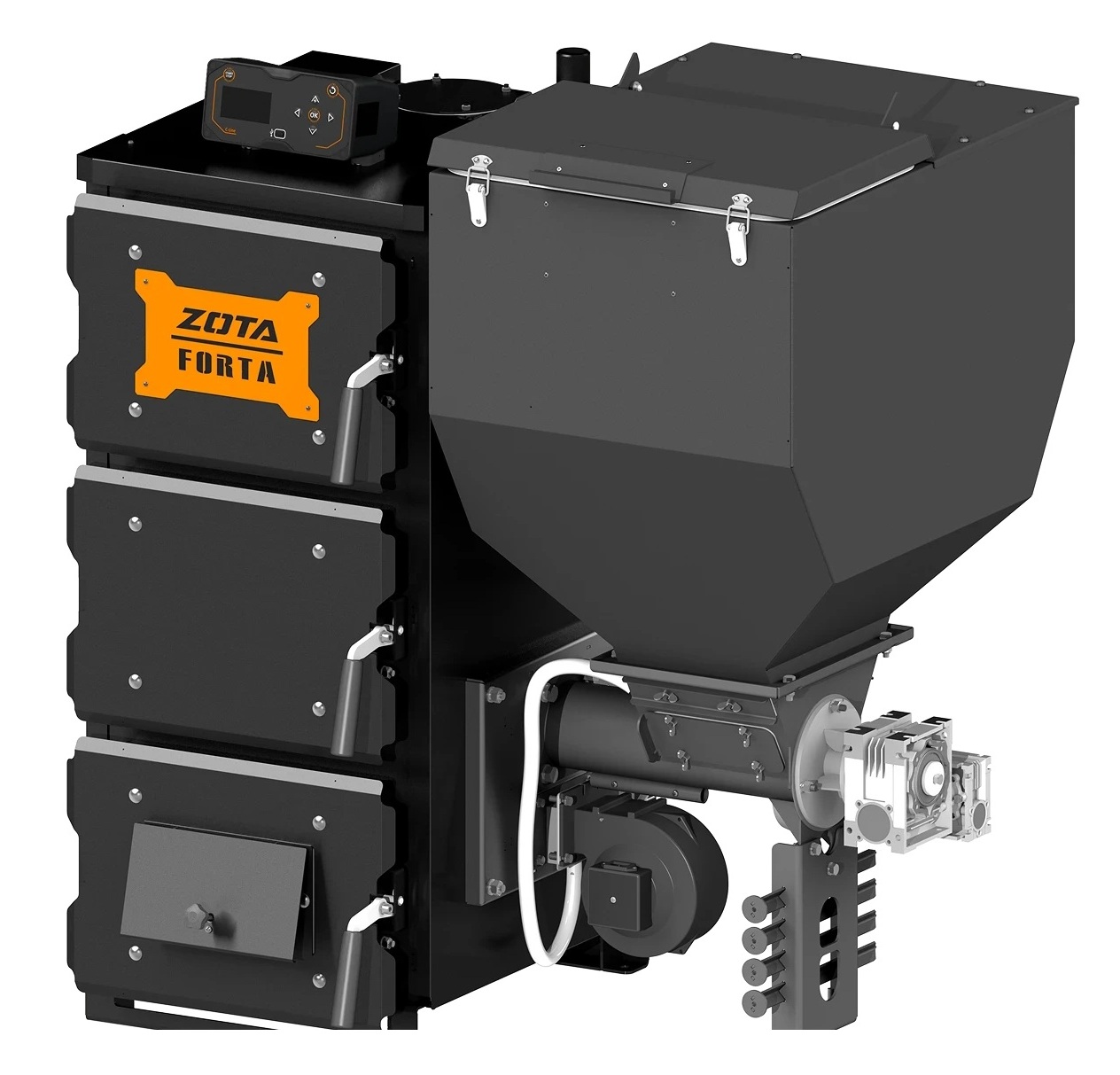Котел твердотопливный автоматический ZOTA Forta 25 кВт FR4931128025
