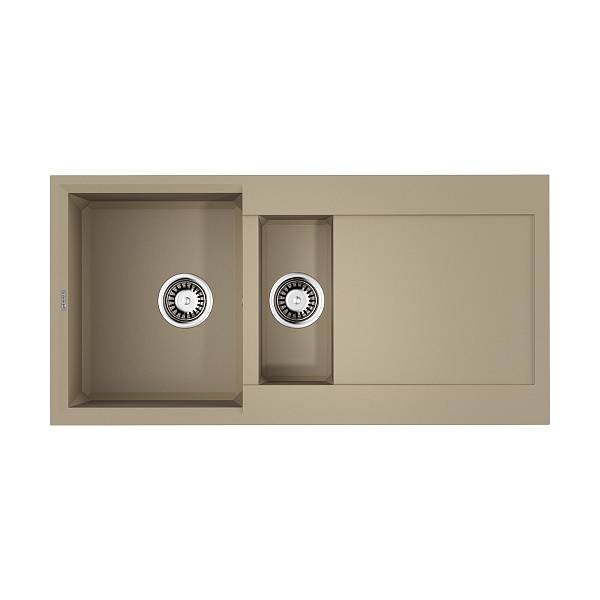 Кухонная мойка OMOIKIRI Sakaime 100-2-CH Tetogranit 100x50 см шампань 4993897