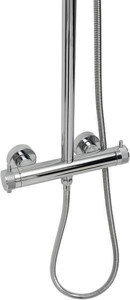 Душевая стойка Allen Brau Fantasy с термостатом и верхним душем 30 см хром 5.11001-00