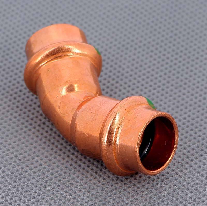 Угол пресс 45° Viega Profipress 15 мм медь 292348