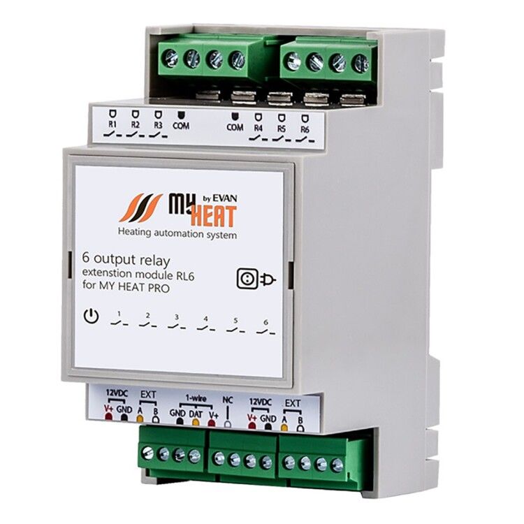 Релейный блок расширения MyHeat RL6 для контроллера MyHeat Pro 6291