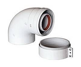 Отвод коаксиальный BAXI 90° 60/100 мм 71410141