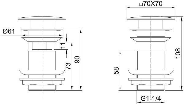 Донный клапан Allen Brau Infinity черный 5.21026-31