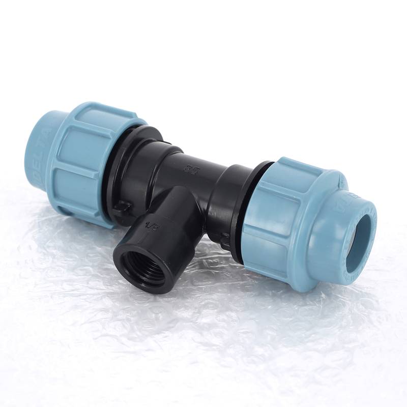 Тройник обжимной с внутренней резьбой Unidelta 25х1/2 для ПНД 1007025002