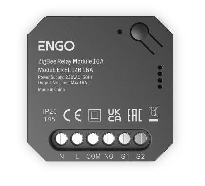 Реле ENGO Controls ZigBee 16A NO-COM EREL16ZB
