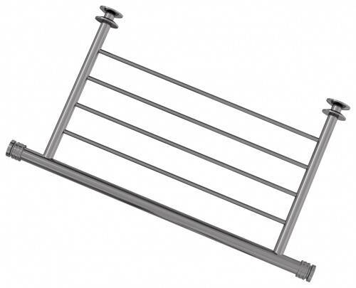 Полка прямая Сунержа 4П 370 мм черный хром 01-2012-4370