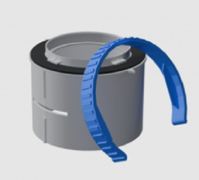 Фланец соединительный Flexag DN 75 серый FL75-G