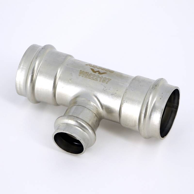 Тройник пресс IBP B Press Inox 35х22х35 мм нержавеющая сталь PS5130 0352235