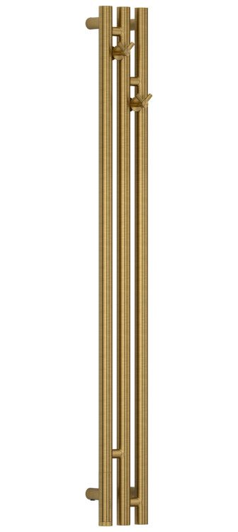 Полотенцесушитель, Сунержа, Терция 3.1, шгв 138-105-1200, слева, МЭМ, цвет-латунь состаренная