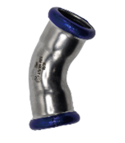 Угольник 45° пресс MVI 89 нержавеющая сталь SS.531.12