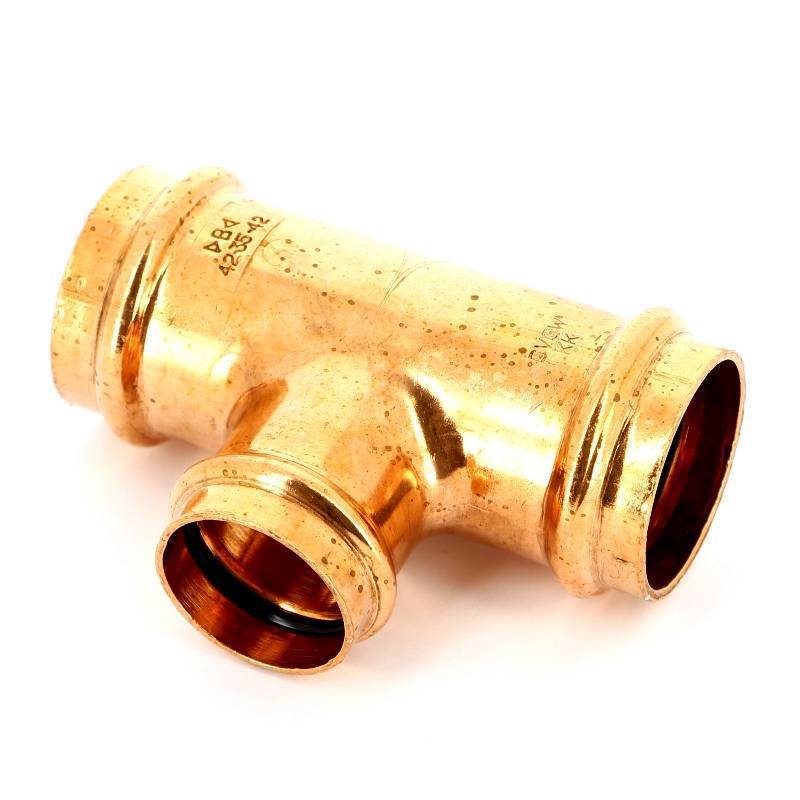 Тройник пресс IBP B Press 42х35х42 мм медь P5130 04235042