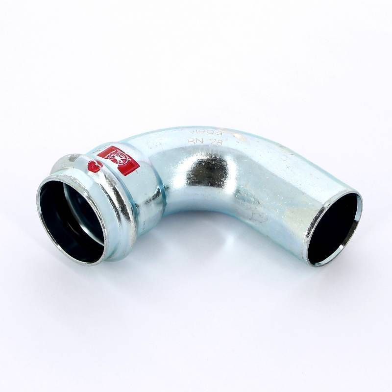 Угол-вставка 90° пресс Viega Prestabo оцинкованная сталь 28 мм 558222