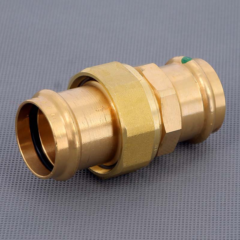 Муфта разъёмная пресс Viega Sanpress бронза 35 мм 130947