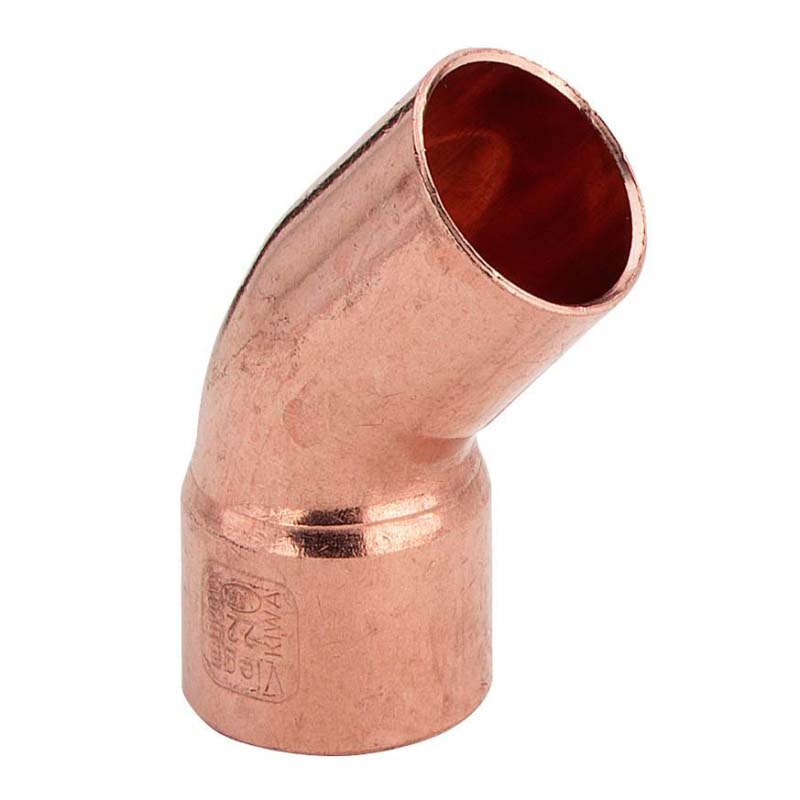 Угол медный 45 градусов однораструбный под пайку Viega 18 мм 100773