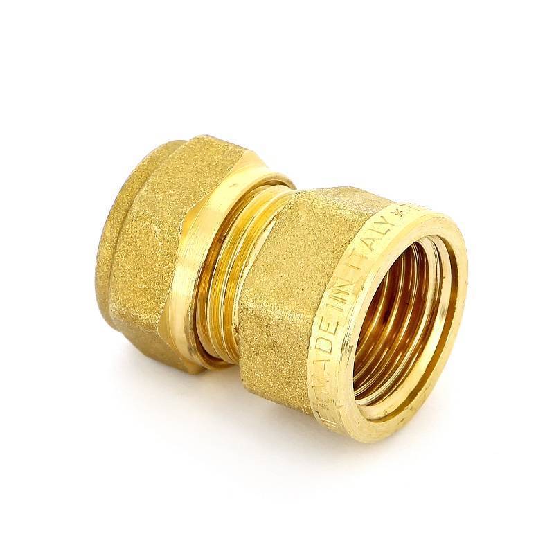 Муфта обжимная Tiemme 1400 15(2.5) мм х 1/2 ВР латунная 1400024