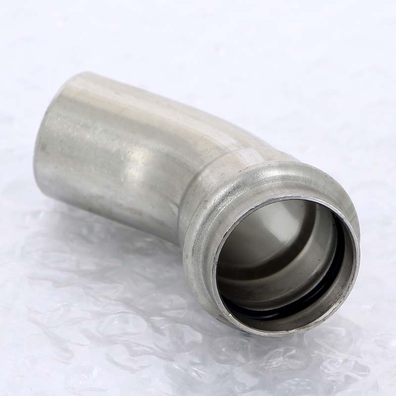 Угол-вставка 45° пресс Viega Sanpress Inox 28 мм нержавеющая сталь 435417