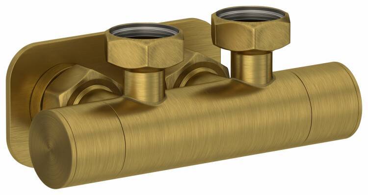 Вентиль Сунержа EU50 G 3/4 x G 3/4 угловой скрытый латунь состаренная 051-1418-3434