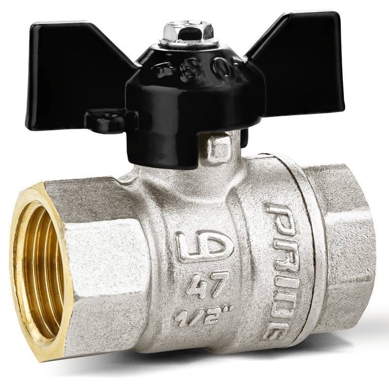 Кран шаровой LD Pride 47.300.32 полнопроходной 1 1/4 ВР/ВР бабочка 47.300.32