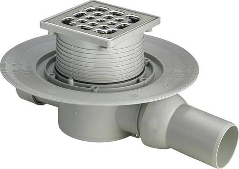 Трап Viega Advantix 100x100 мм горизонтальный выпуск 50 мм регулируемая насадка 557119