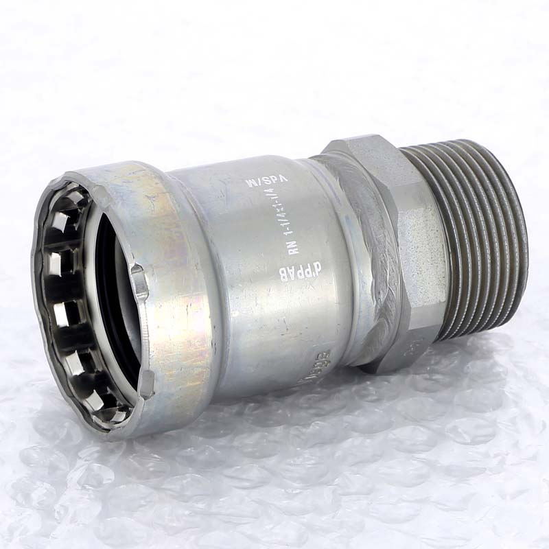 Муфта пресс с наружной резьбой Viega Megapress 1 1/4 оцинкованная сталь 695309